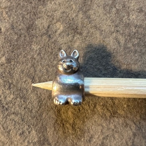 Pandora Silver Cat Charm for Pandora Moments Bracelet 925 ALE - Picture 1 of 3